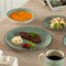 Quickway Imports 16 PC Spin Wash Dinnerware Dish Set for 4 - Mugs, Salad and Dinner Plates and Bowls Sets, Green QI004502.GN - alternate 3